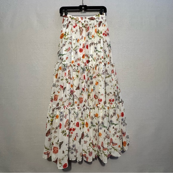 NWT Ieena for Mac Duggal Tiered Chiffon Maxi Skirt - size 2 - Picture 2 of 3